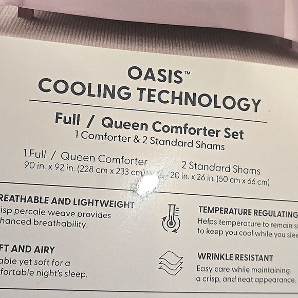 Koolaburra By Ugg Oasis Cooling Technology Full/Queen Comforter Set- Pink - Picture 5 of 8